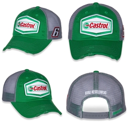 Brad Keselowski 2022 Castrol Vintage Patch Hat - Adult OSFM Brad Keselowski, 2022, NASCAR Cup Series