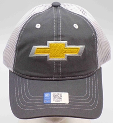 Chevrolet Gray & Yellow Trucker Adult Hat   Hat, Licensed