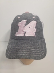 Clint Bowyer Youth Grey/Pink Girls Hat Hat, Licensed, NASCAR Cup Series