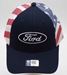 American Flag Ford Trucker Adult Hat - FORD-I0217