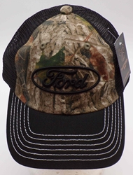Ford True Timber Camo & Black Trucker Adult Hat Hat, Licensed