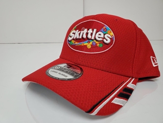 Kyle Busch #18 Skittles New Era Fitted Hat - Large-XLarge Kyle Busch, apparel, hat, 18, skittles, JGR