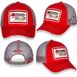 Kyle Busch M&Ms Racing Vintage Trucker Hat - Adult OSFM Kyle Busch, 2022, NASCAR Cup Series