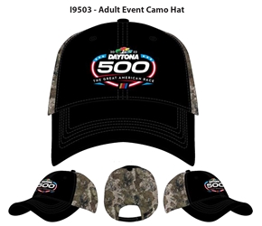 2022 Daytona 500 Camo Event Hat - Adult OSFM Daytona 500, NASCAR Cup Series