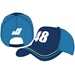 *DNP* Jimmie Johnson 2021 #48 Carvana Indy Car Blue Sponsor Adult Hat - C48-i1830